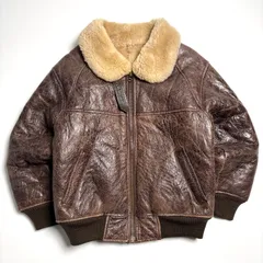 【羊革】WIND ARMOR レザージャケット 茶 S フライトジャケット 本革