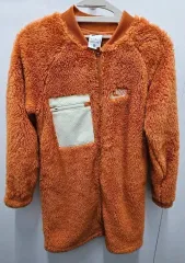 ナイキ オレンジ ロングフリース キッズジャケット