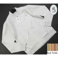 新品正規品 Paul Smith ポールスミス 裏フリース ドッグ刺繍 ジップアップ ブルゾン/ジャケットLグレー杢(015) 30-7102のサムネイル