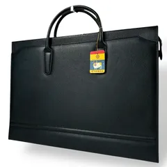 【B4381】 ビジネスバッグ 明治製革 ブラック レザー ブリーフケース 鍵付き 本革 黒 日本製 シンプル 通勤 メンズ クラシック