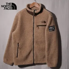 美品 ノースフェイス THE NORTH FACE ボア フリース ジャケット L 相当 表記 M ブラウン ロゴ刺繍 テック アメカジ ストリート 古着 Z265