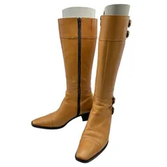 BARCLAY バークレー ロングブーツ 23cm 靴 ジョッキー レザー 本革 レディース 中古 W４