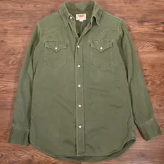 ビッグジョン　Big John　ウエスタンシャツ　グリーン　アメカジ　サイズ40