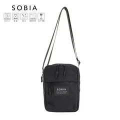 【新品・未使用】 ショルダーバッグ レディース ユニセックス 撥水 斜めがけ 大人 軽量 かわいい 小さめ スクエアショルダー ミニショルダー おしゃれ かっこいい クール カジュアル フェス 雨の日 鞄 バッグ ソビア ブラック 黒 623-900-MR