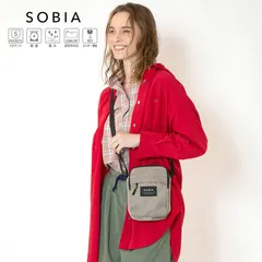 【新品・未使用】 ショルダーバッグ レディース ユニセックス 撥水 斜めがけ 大人 軽量 かわいい 小さめ 軽い スクエアショルダー ミニショルダー おしゃれ かっこいい カジュアル フェス 雨の日 鞄 バッグ ソビア グレージュ 白 623-900-CPMR