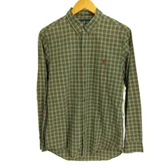 ラルフローレン RALPH LAUREN SLIM FIT ポニー刺繍 タータンチェック L/S ボタンダウンシャツ  メンズ JPN：M 