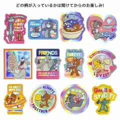 【メール便】トムとジェリー ダイカットシール オーロラステッカーコレクション12種の内どれか1つ COLORFUL FRIENDS ワーナーブラザース インロック コレクション雑貨 キャラクター グッズ 