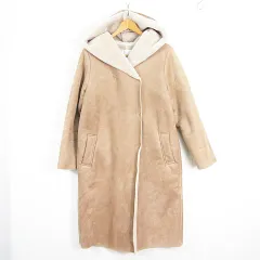 アーバンリサーチ URBAN RESEARCH items ムートン風 ロング コート FREE ベージュ kz13363