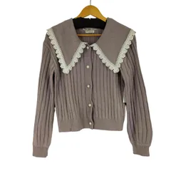 アクシーズファム axes femme ビック襟 ニットカーデ レディース JPN：M 