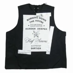 19aw ラフシモンズ RAF SIMONS TEMPLA コラボ プリマロフト オーバーサイズ ベスト プルオーバー アウター ビッグシルエット S 黒 ブラック 192-201/△E07/メンズのサムネイル