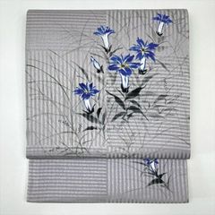 正絹 夏の絽の袋帯《つゆ芝 花》 - メルカリ