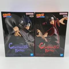 未開封　NARUTO　ナルト　疾風伝　2点セット　COMBINATION BATTLE　うちはイタチ　うちはサスケ　プライズ　フィギュア　バンダイ　バンダイナムコ　バンプレスト　（ME28-3286）
