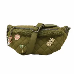 シャネル(Chanel) シャネル バッグ・ウエストバッグ マトラッセ キャンバス カーキ レディース