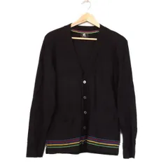 PaulSmith(ポールスミス) カーディガン サイズM メンズ - 黒×レッド×マルチ 長袖/PS