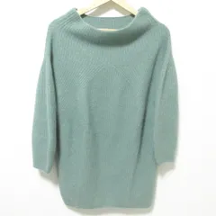 美品 24AW SNIDEL スナイデル ラクーンミニニットワンピース チュニック SWNO245005 F グリーン レディース 古着 中古 USED