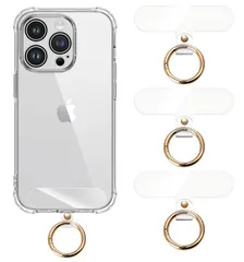 新品 ストラップホルダー スマホ ストラップホール 透明パッチ ネックストラップ 外付け 落下防止 首掛け 斜めがけ 肩掛け 首かけ ショルダー ネックストラップ 肩かけ 携帯ストラップ iphone android スマホアクセサリ薄型 一体成形 着脱簡単断