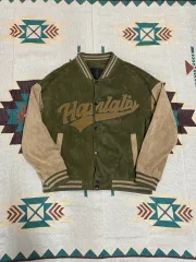 90年代 ハナリリー スウェード スタジャン スタジアム ジャケット