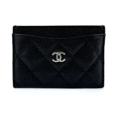 シャネル キャビア Classic カード 財布 ホルダー
