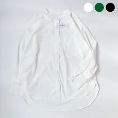 OMNES　オムネス　テックコットン バンドカラー長袖シャツ レディース UVカット シワ軽減 速乾　オムネス　omnes 　送料無料  ベーシック　カジュアル　大人　シンプル　【2025年秋冬新作】のサムネイル