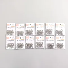 キーホルダーパーツ　ナスカン　シルバー（4個入り）　12袋セット