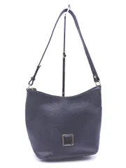 NINA RICCI ニナリッチ 本革 レザー ショルダー バッグ 黒 ■■ レディース