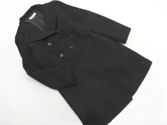 NATURAL BEAUTY BASIC ナチュラルビューティーベーシック ウール混 ロング コート sizeL/黒 ◇■ レディース