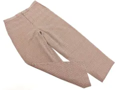 HARE ハレ チェック ワイド テーパード パンツ sizeM/ボルドー ■■ メンズ