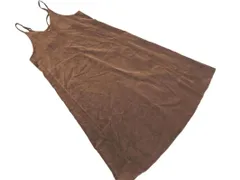 SM2 サマンサモスモス コーデュロイ Vネック キャミソール ワンピース sizeF/ダークブラウン ◇■ レディース