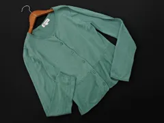 MICHEL KLEIN ミッシェルクラン ウール混 カーディガン size38/緑 ◇■ レディース