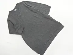 earth music&ecology アースミュージック＆エコロジー Vネック サイドスリット チュニック ニット セーター sizeF/グレー ◇■ レディース