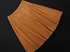 NATURAL BEAUTY BASIC ナチュラルビューティーベーシック スウェード調 Aライン 台形 スカート sizeM/キャメル ◇■ レディース