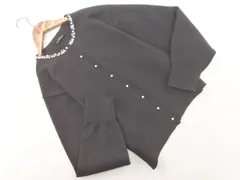 green label relaxing グリーンレーベルリラクシング ユナイテッドアローズ ウール混 ビジュー カーディガン チャコール ◇■ レディース