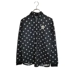 Jack Bunny!! ジャックバニー ゴルフ スター 長袖 ポロシャツ 2 ブラック レディース