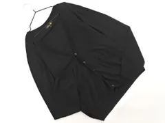 Drawer ドゥロワー ウール100% カーディガン size1/黒 ◇■ レディース