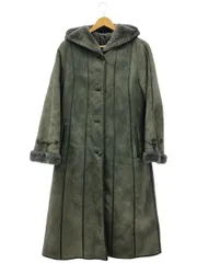 USED ■ ④ ムートンコート レディース カーキ FREE