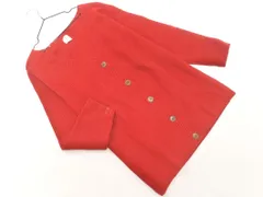 6 ROKU ビューティー＆ユース ユナイテッドアローズ ウール混 Vネック カーディガン 赤 ◇■ レディース