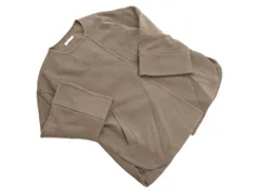 natural couture ナチュラルクチュール ノーカラー ハーフ コート sizeF/モカ ◇■ レディース