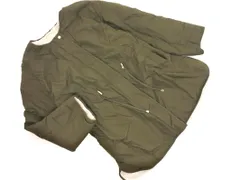 GLOBAL WORK グローバルワーク 2WAY キルト ノーカラー コート sizeF/カーキｘベージュ ◇■ レディース