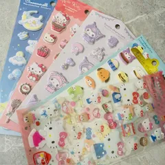 サンリオ　シール　福袋　5種セット　クリアキャンディーシール　マシュマロステッカー　クロミ　ハローキティ　シナモロール　サンリオキャラクターズ