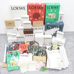 ITASANJ919BK LOEWE ロエベ BOX 空き箱 ショッパー 純正 紙袋 リボン 保存袋 ブランド箱 まとめ 紙袋34枚 箱36個