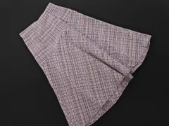any SiS エニィスィス ツイード ロング スカート size1/ラベンダーx茶 ◇■ レディース
