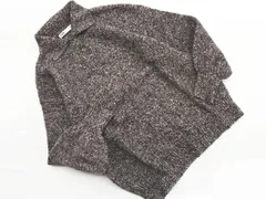 ZARA ザラ ボリュームスリーブ ハーフボタン ニット セーター sizeS/黒xラベンダー ◇■ レディース