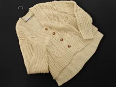 coen コーエン ケーブル編み ニット カーディガン sizeF/アイボリー ◇■ レディース
