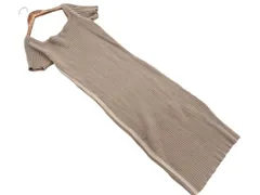 LIP SERVICE リップサービス リブ ニット ワンピース sizeM/茶 ◇■ レディース