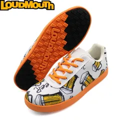 Loudmouth ラウドマウス LM-GS0005 スパイクレス ゴルフシューズ　Brewskis White×Orange（461） 【メンズ/レディース】のサムネイル