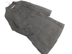 INED イネド アンゴラ混 スタンドカラー コート size9/グレー ◇■ レディース