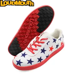 Loudmouth ラウドマウス LM-GS0005 スパイクレス ゴルフシューズ　Superstar White×Red（254） 【メンズ/レディース】のサムネイル