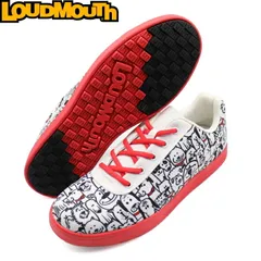 Loudmouth ラウドマウス LM-GS0005 スパイクレス ゴルフシューズ　Mutts Red Collars×Red（278） 【メンズ/レディース】のサムネイル