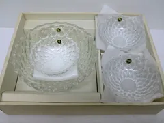 【未使用保管品】 HOYA　クリスタル　ガラスボウルセット