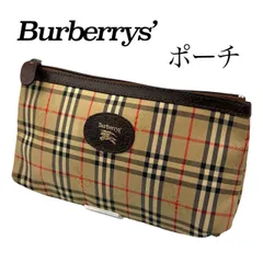 希少✤【BURBERRYS／バーバリー】ポーチ／クラッチバッグ　ノバチェック／シャドーホース　ヴィンテージ　0113